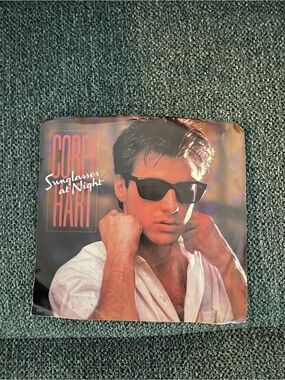 45 RPM Corey Hart "Sunglasses at Night" Vinyl Single Cover - Black Sunglasses